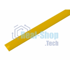 Термоусаживаемая трубка Rexant 13,0/6,5 мм, желтая, упаковка 50 шт. по 1 м