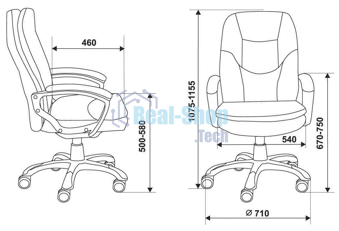 Кресло руководителя Бюрократ CH-868N слоновая кость OR-10, искусственная кожа, крестовина пластик