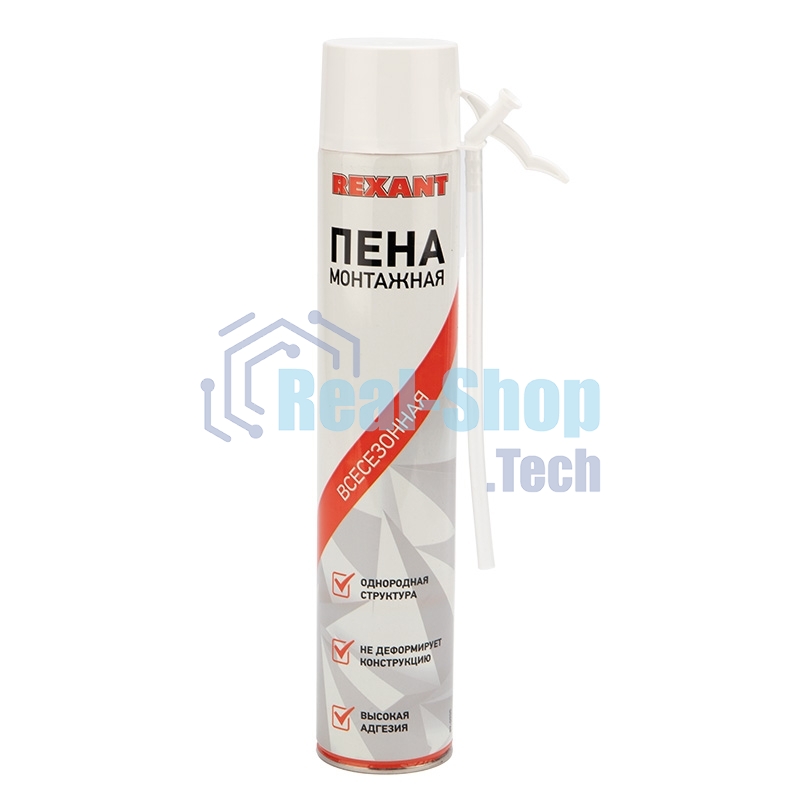 Пена монтажная всесезонная с трубочкой Rexant 50 л