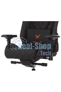 Кресло игровое Knight TITAN черный ромбик эко.кожа с подголов. крестовина металл