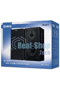 Акустическая система Sven SPS-614 2.0 (2x20W, Bluetooth, дерево, black)