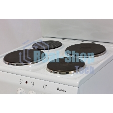 Плита электрическая De Luxe 5003.17Э белый, конфорок 3 электрических, духовка 46 л, 50 см x 85 см x 50 см