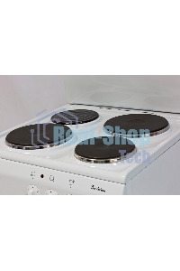 Плита электрическая De Luxe 5003.17Э белый, конфорок 3 электрических, духовка 46 л, 50 см x 85 см x 50 см