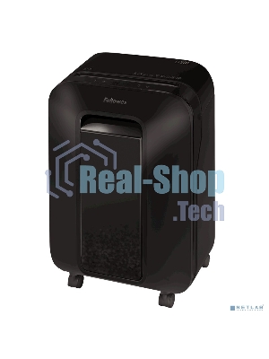 Шредер Fellowes PowerShred LX200 черный (секр.P-4)/перекрестный/12лист./22лтр./скрепки/скобы/пл.карты