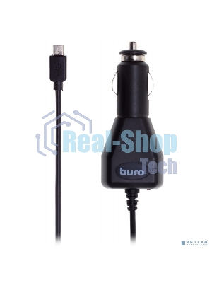 Автомобильное зарядное устройство Buro 2A универсальное кабель microUSB черный