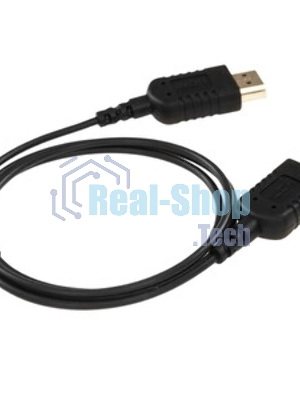 Кабель HDMI CP-HM-HM-1M Wize,1 м, v.2.0, K-Lock, soft cable, 19M/19M, позол.разъемы, экран, темно-серый, пакет
