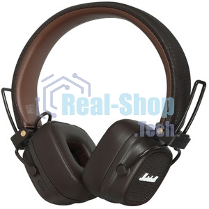 Беспроводные/проводные наушники Marshall Major V коричневый, накладные, Bluetooth + проводной, беспроводная зарядка, до 100 ч