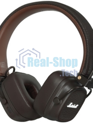 Беспроводные/проводные наушники Marshall Major V коричневый, накладные, Bluetooth + проводной, беспроводная зарядка, до 100 ч