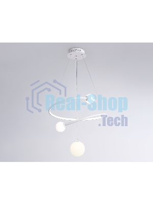 Светильник Ambrella light FL66299 WH белый 39W 3000K-6400K+G9 D500*1200 (ПДУ ИК)