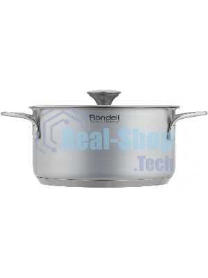 Кастрюля Rondell Modern RDS-1748, 4.8л, 24см, с крышкой, стальной