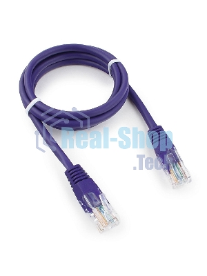Патч-корд UTP Cablexpert cat.5e, 1м, литой, многожильный, фиолетовый