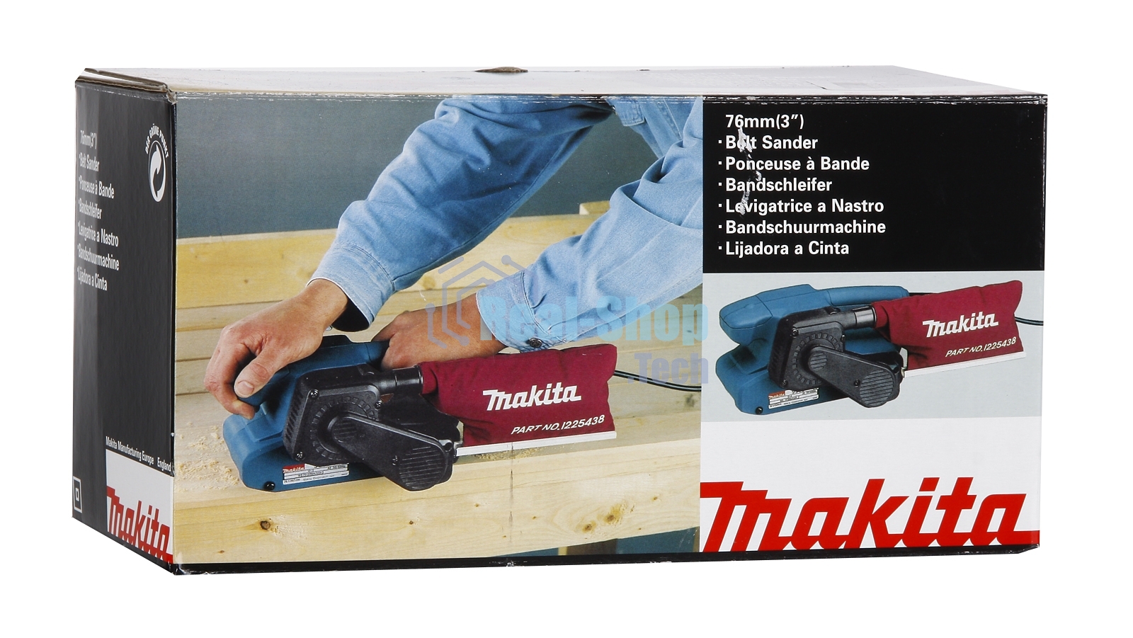 Ленточная шлифовальная машина Makita 9910 650Вт (ширина ленты 76мм)