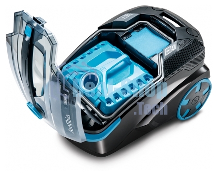 Моющий пылесос Thomas DryBOX Amfibia черный/голубой, 325/1700 Вт, уборка влажная/сухая/сбор жидкости, пылесборник контейнер 2.6 л