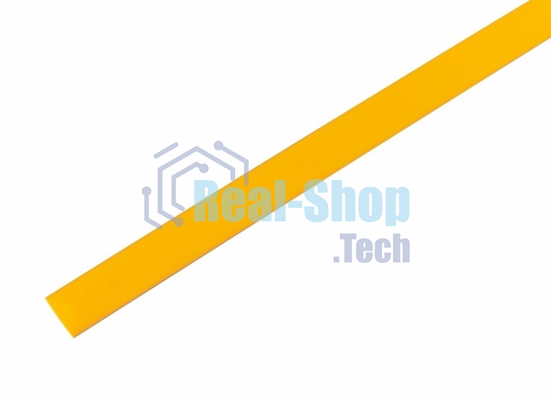 Термоусаживаемая трубка Rexant 9,0/4,5 мм, желтая, упаковка 50 шт. по 1 м