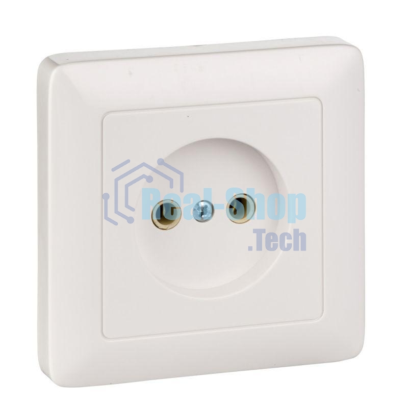 Розетка WESSEN RS10-132-BХИТ белый 1-я б/з 10А скрытый монтаж
