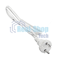 Шнур с электр. вилкой (ШВВП-ВП 2х0.75) 2.2м бел. UNIVersal 9632227