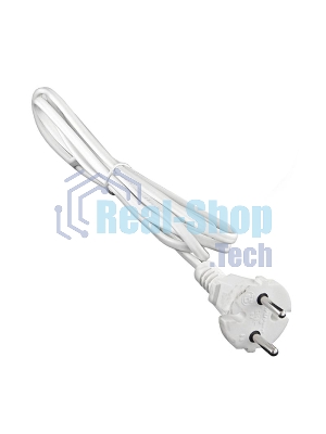 Шнур с электр. вилкой (ШВВП-ВП 2х0.75) 2.2м бел. UNIVersal 9632227