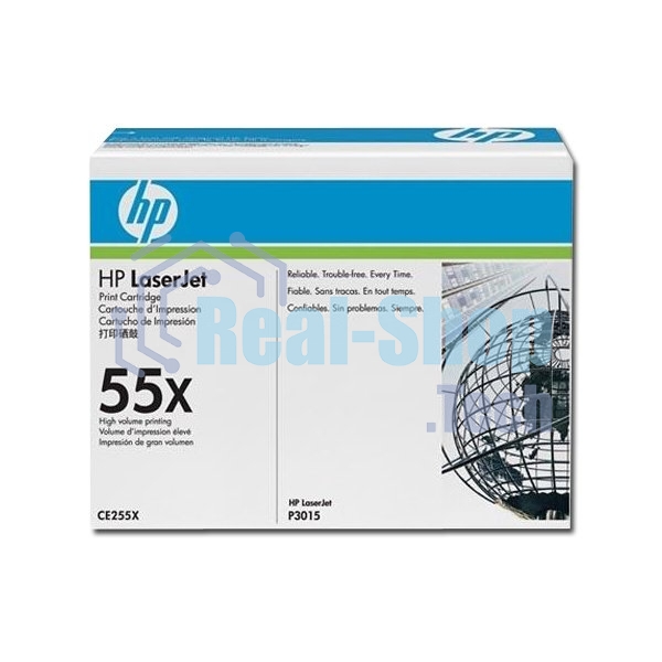 Картридж лазерный HP CE255X черный для LaserJet P3015/P3015d/P3015dn/P3015x 12500 стр.