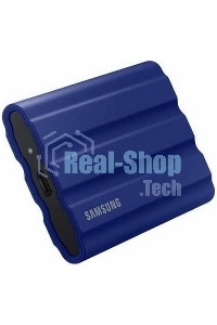 Внешний SSD Samsung T7 Shield, 1TB, USB 3.2 Gen 2 Type-C, R/W 1050/1000, синий
