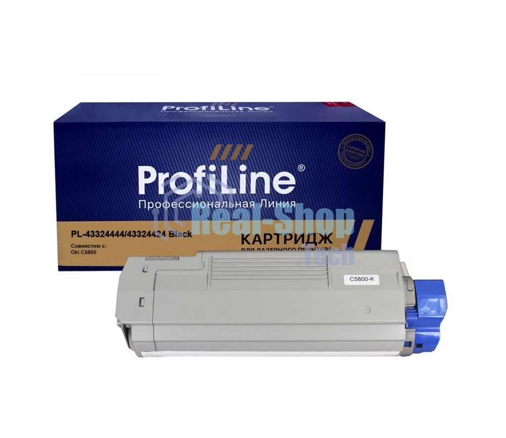 Картридж ProfiLine PL-43324444/43324424 для принтеров Oki C5800 черный 6000 копий