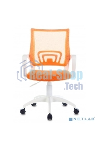 Кресло компьютерное Бюрократ CH-W695NLT TW-38-3 TW-96-1 оранжевый, сетка/ткань, крестовина пластик, пластик белый
