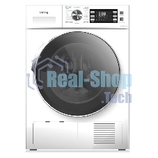 Сушильная машина Korting KD 60T81 белый, 8 кг, сушка - конденсационная, программ - 16, 59.5 x 84.5 x 61.5 см