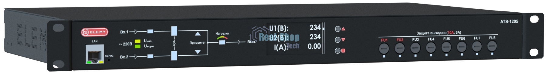 Устройство автоматического ввода резерва АВР Elemy ATS-1205/16 1U 19