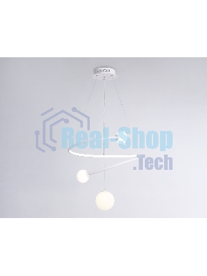 Светильник Ambrella light FL66299 WH белый 39W 3000K-6400K+G9 D500*1200 (ПДУ ИК)