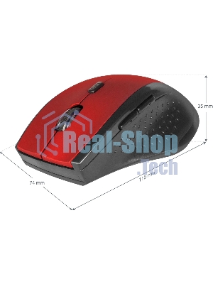 Мышь беспроводная Defender Accura MM-365 красный, 1600 dpi, радиоканал, USB, кнопки - 6