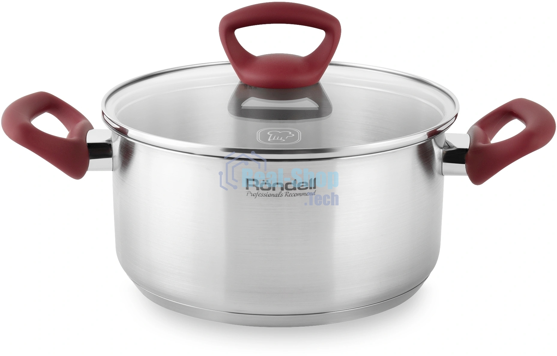 Кастрюля Rondell Heidi RDS-1113, 2.8л, 20 см, с крышкой, сталь