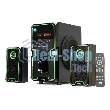 Акустическая система Dialog Progressive AP-222B BLACK - акустические колонки 2.1, 30W+2*10W RMS, Bluetooth, USB/SD reader
