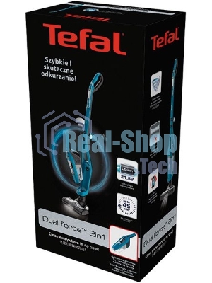 Пылесос Tefal TY6751WO 750Вт голубой/черный