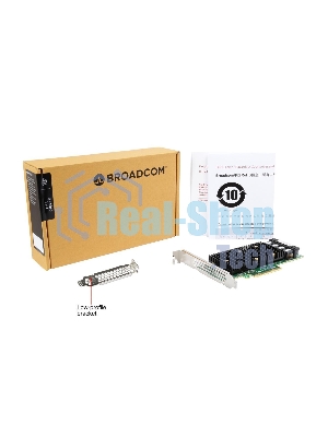 Адаптер HBA SAS 9400-16i SGL (05-50008-00), PCIe 3.1 x8 LP, Tri-Mode SAS/SATA/NVMe 12G HBA, 16port(2*int SFF8643), 3416 IOC