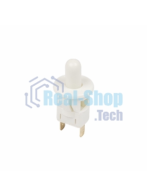 Выключатель-кнопка Rexant 250V 2.5А (2с) ON-(OFF) Б/Фикс белый (мебельная)