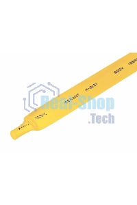 Термоусаживаемая трубка Rexant 9,0/4,5 мм, желтая, упаковка 50 шт. по 1 м