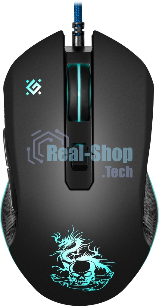 Мышь проводная Defender Sky Dragon GM-090L черный, 3200 dpi, USB, кнопки - 6