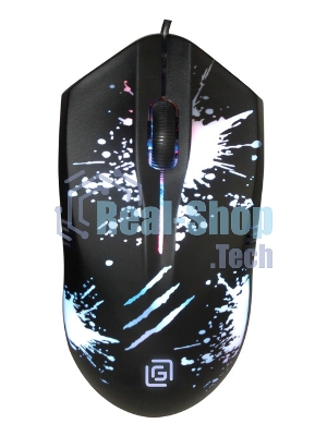 Мышь проводная Oklick 399M STIGMA черный, 1200 dpi, USB, кнопки - 3