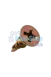 Саморез оконный Kranz сверло, 3.9х13, желтый цинк, короб (500 шт./уп.)