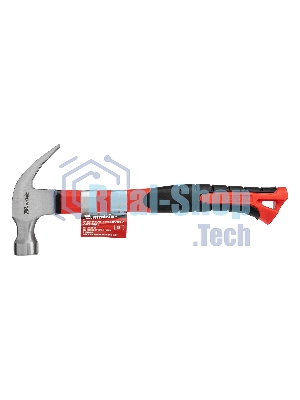 Молоток-гвоздодер Matrix ''optimal'', 450 г, боек c магнитом,фибергласовая обрезиненная рукоятка