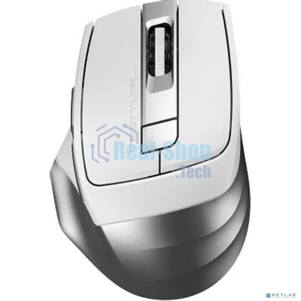 Мышь беспроводная A4Tech Fstyler FB35S белый, 2000 dpi, Bluetooth / USB, Bluetooth / радиоканал, кнопки - 6