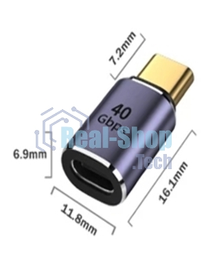 Переходник USB 4 Type-C мама-папа прямой