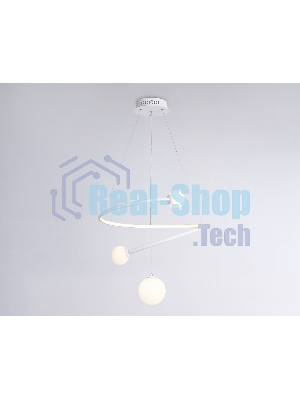 Светильник Ambrella light FL66299 WH белый 39W 3000K-6400K+G9 D500*1200 (ПДУ ИК)