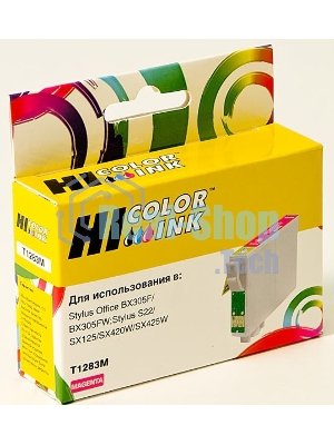 Картридж Epson Stylus S22/SX125/SX420W/SX425W/BX305F (Hi-Black) new, C13T12834010, M