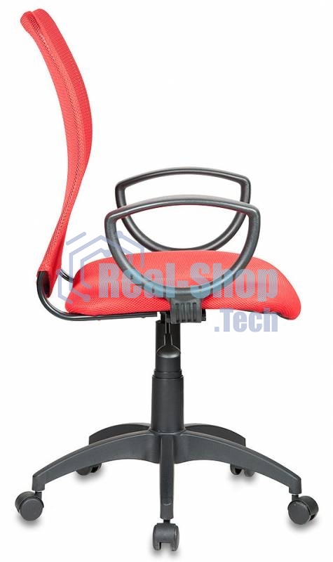 Кресло компьютерное Бюрократ Ch-599/R/TW-97N спинка сетка красный TW-35N, сиденье красный TW-97N