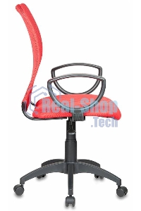 Кресло компьютерное Бюрократ Ch-599/R/TW-97N спинка сетка красный TW-35N, сиденье красный TW-97N