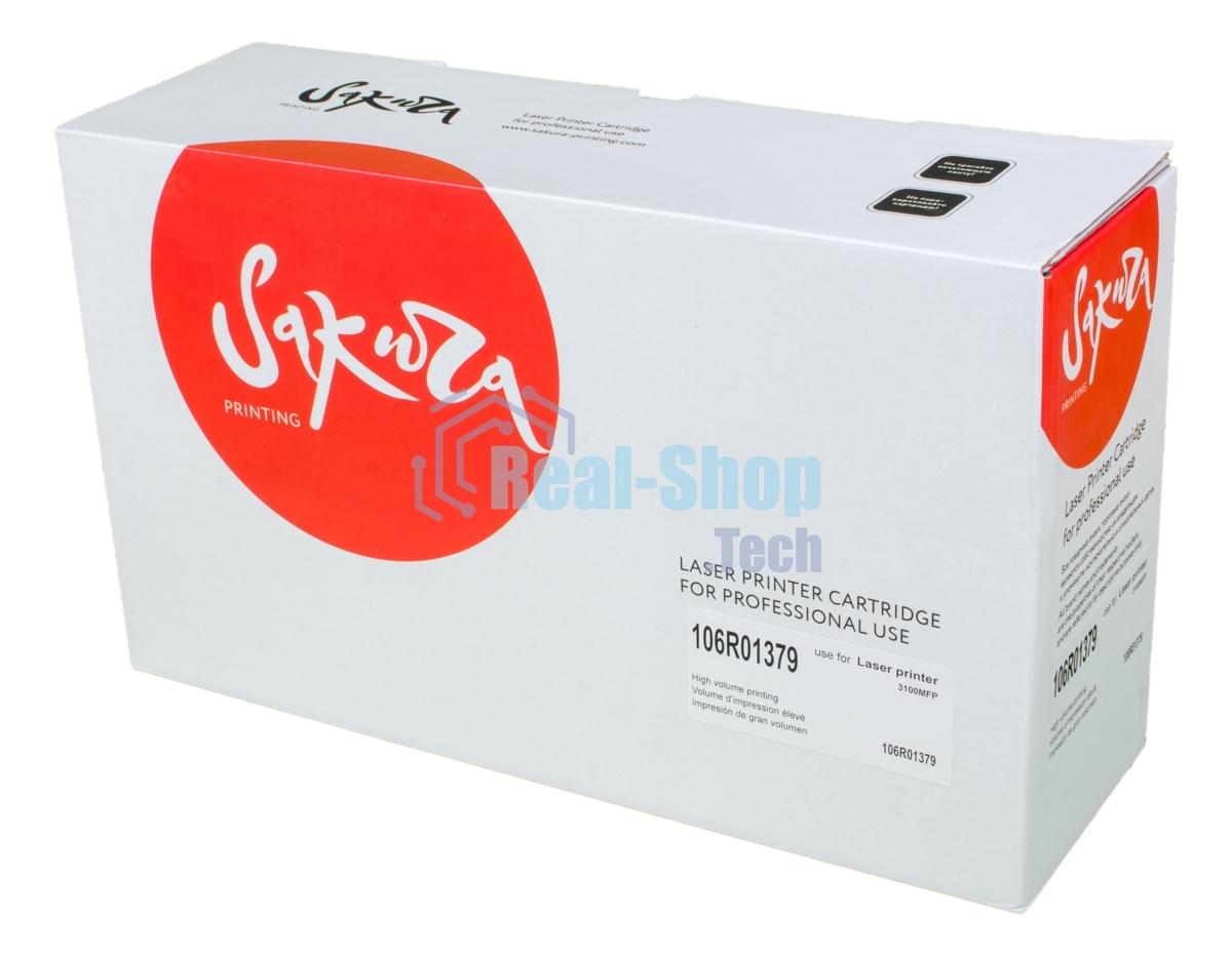 Картридж лазерный Sakura 106R01379 для Xerox P3100 смарткарта в комплекте, черный, 4000 к.