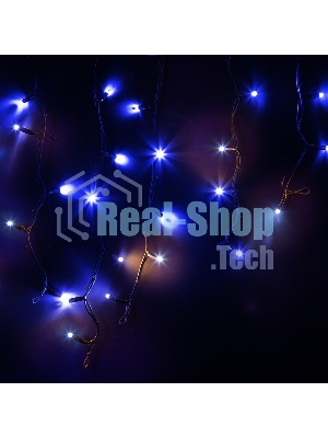 Гирлянда Neon-night Айсикл (бахрома) светодиодный, 4,0 х 0,6 м, с эффектом мерцания, черный провод 