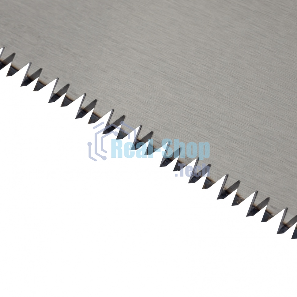 Ножовка по дереву Denzel 500 мм, 9 TPI, зуб 3D, двухкомпонентная рукоятка