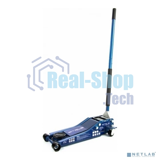 Домкрат гидравлический подкатной Stels 51136, быстрый подъем 3т low profile quick lift 75-515 мм про