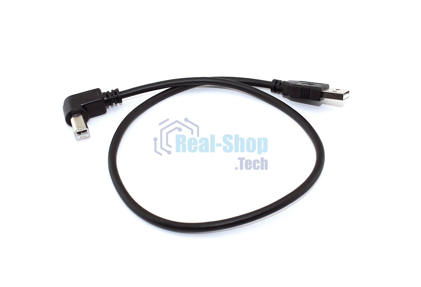 Кабель USB 2.0 на USB-B угол вправо 0,5 м